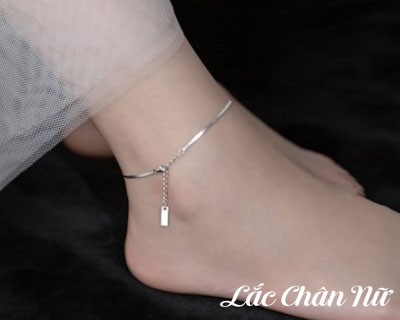 Lắc chân bạc nữ đẹp đơn giản LCBN281